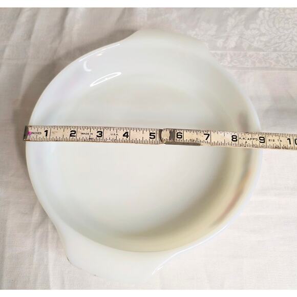 Vtg Anchor Hocking Fire King Casserole Baking Dish Nature's Bounty 9" Round - Picture 5 of 5